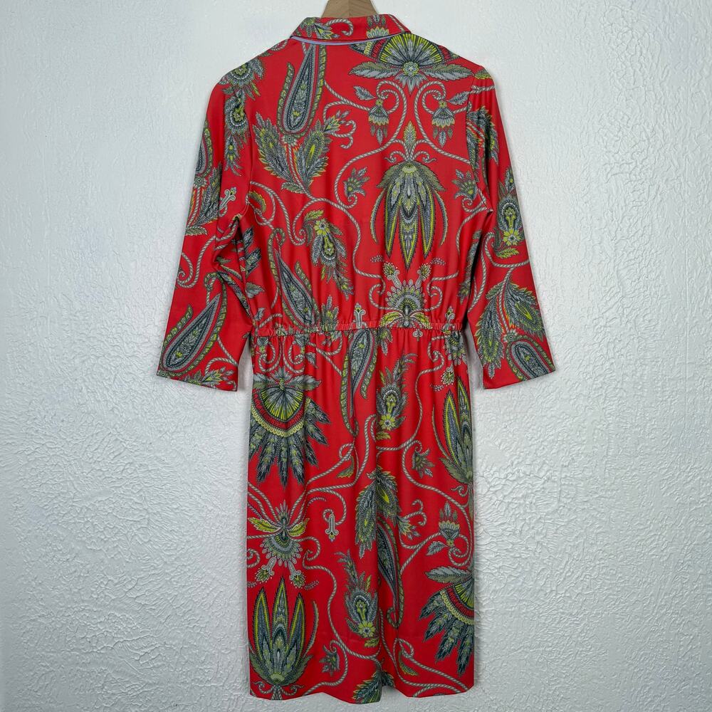Gretchen Scott Twist & Shout Paisley 3/4 Sleeve Dress Size XL - Picture 4 of 6
